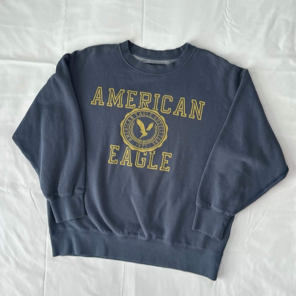 American Eagle Navy Logo crewneck